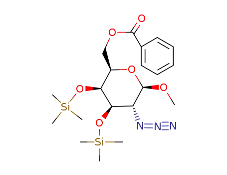 Methyl-2-azido-6-O-benzoyl-2-desoxy-3,4-di-O-trimethylsilyl-β-D-galactopyranosid