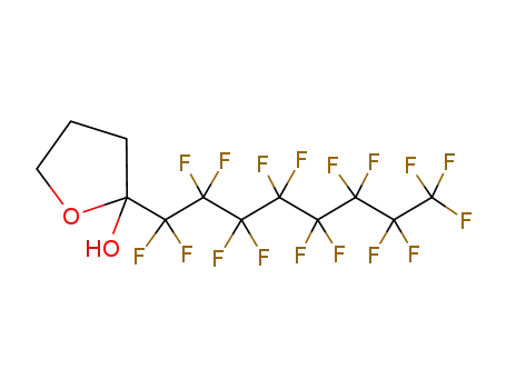 2-Heptadecafluorooctyl-tetrahydro-furan-2-ol