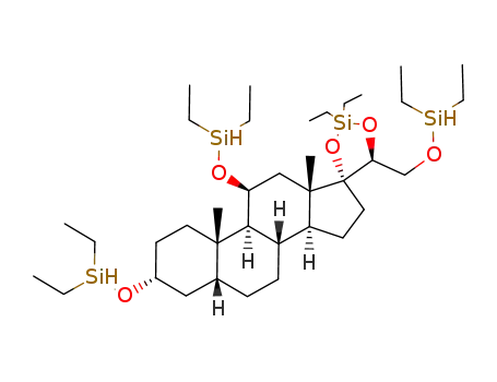 5β-pregnane-3α,11β,17α,20β,21-pentaol 3,11,21-tris-DEHS-17,20-DES derivate