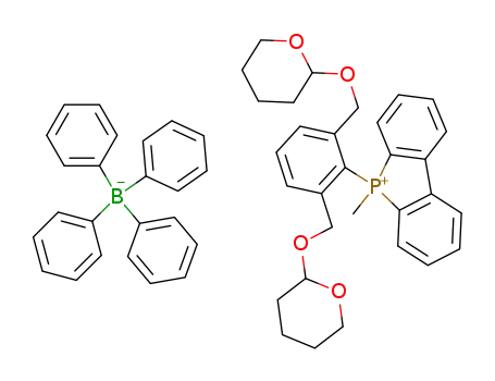 5-(2,6-bis-tetrahydropyran-2-yloxymethyl-phenyl)-5-methyl-5H-benzo[b]phosphindolium; tetraphenylborate(1-)