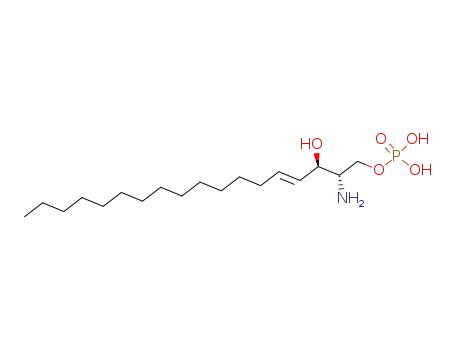 Molecular Structure of 26993-30-6 (D-ERYTHRO-SPHINGOSINE-1-PHOSPHATE)