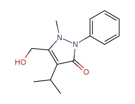 3H-Pyrazol-3-one,
1,2-dihydro-5-(hydroxymethyl)-1-methyl-4-(1-methylethyl)-2-phenyl-