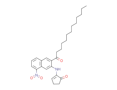 2-(8-Nitro-3-tridecanoyl-naphthalen-2-ylamino)-cyclopent-2-enone