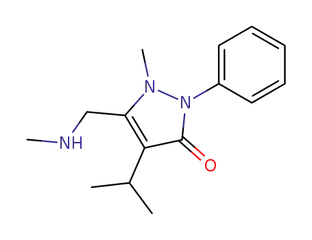 4-Isopropyl-2-methyl-3-(N-methyl-aminomethyl)-1-phenyl-3-pyrazolin-5-on