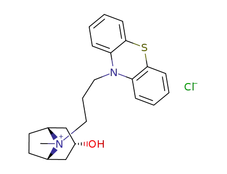 3endo-hydroxy-8ξ-methyl-8ξ-(3-phenothiazin-10-yl-propyl)-nortropanium; chloride