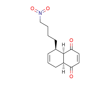 (4aR,5R,8aS)-5-(4-Nitro-butyl)-4a,5,8,8a-tetrahydro-[1,4]naphthoquinone