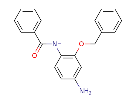 Molecular Structure of 112764-73-5 (Benzamide, N-[4-amino-2-(phenylmethoxy)phenyl]-)
