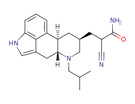 2-Cyano-3-((6aR,9S,10aR)-7-isobutyl-4,6,6a,7,8,9,10,10a-octahydro-indolo[4,3-fg]quinolin-9-yl)-propionamide