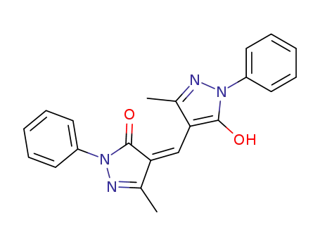 3H-Pyrazol-3-one,
2,4-dihydro-4-[(5-hydroxy-3-methyl-1-phenyl-1H-pyrazol-4-yl)methylene]
-5-methyl-2-phenyl-, (4Z)-