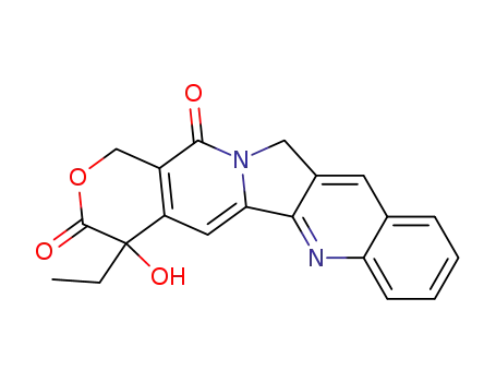 Molecular Structure of 31456-25-4 (4-ETHYL-4-HYDROXY-3,4,12,14-TETRAHYDRO-1H-PYRANO[3'4':6,7]INDOLIZINO[1,2-B]QUINOLINE-3,14-DIONE)