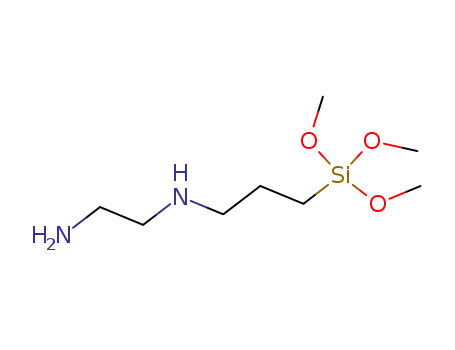 Molecular Structure of 1760-24-3 (N-[3-(Trimethoxysilyl)propyl]ethylenediamine)