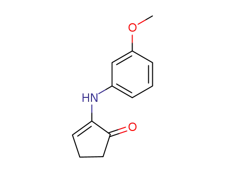 2-((3-methoxyphenyl)amino)cyclopent-2-enone