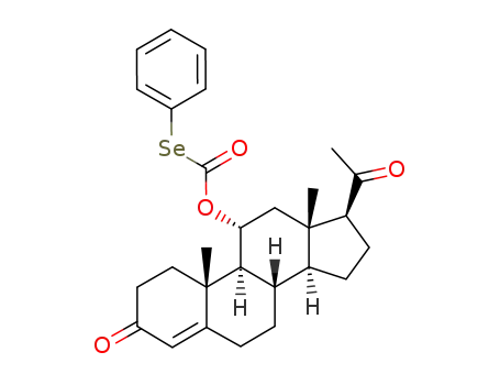 3,20-dioxopregn-4-en-11α-yl Se-phenyl selenocarbonate