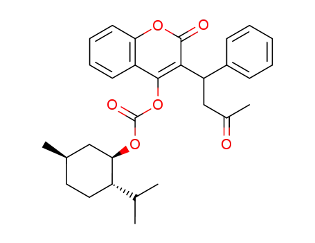 Carbonic acid (1R,2S,5R)-2-isopropyl-5-methyl-cyclohexyl ester 2-oxo-3-(3-oxo-1-phenyl-butyl)-2H-chromen-4-yl ester