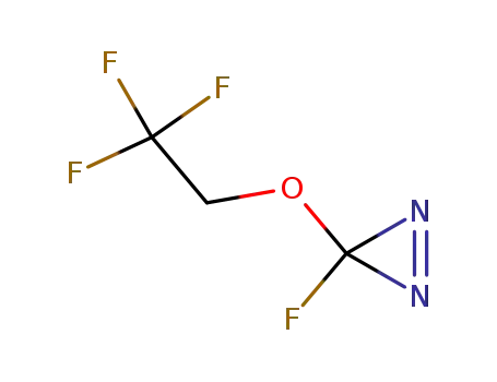 Molecular Structure of 154914-84-8 (3H-Diazirine,3-fluoro-3-(2,2,2-trifluoroethoxy)-(9CI))
