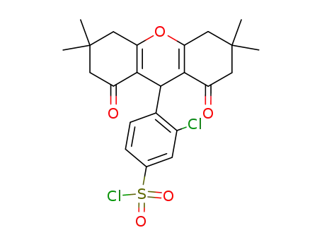3-Chloro-4-(3,3,6,6-tetramethyl-1,8-dioxo-2,3,4,5,6,7,8,9-octahydro-1H-xanthen-9-yl)-benzenesulfonyl chloride