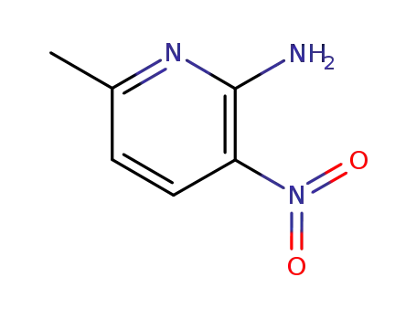Molecular Structure of 21901-29-1 (2-Amino-3-nitro-6-picoline)