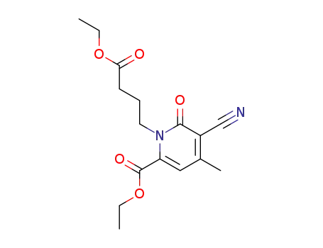 5-Cyano-1-(3-ethoxycarbonyl-propyl)-4-methyl-6-oxo-1,6-dihydro-pyridine-2-carboxylic acid ethyl ester