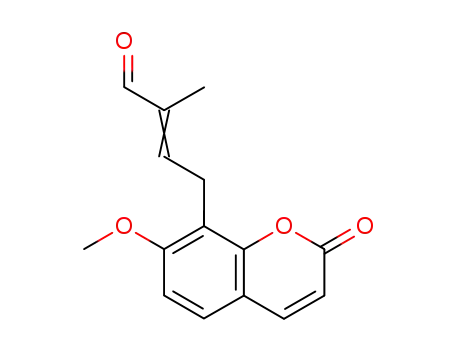 7-methoxy-8-(3'-formylbut-2'-enyl) coumarin