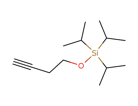 Molecular Structure of 153495-48-8 (Silane, (3-butynyloxy)tris(1-methylethyl)-)