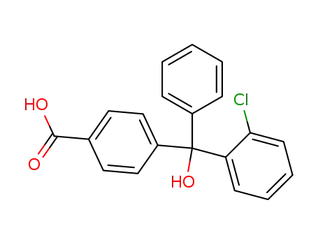 Benzoic acid,4-[(2-chlorophenyl)hydroxyphenylmethyl]-