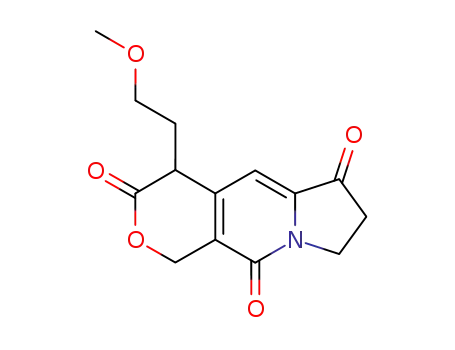 1,5-dioxo<5'-(methoxyethyl)-2'H,5'H,6'H-6-oxopyrano><3',4',-f>-Δ6(8)-tetrahydroindolizine