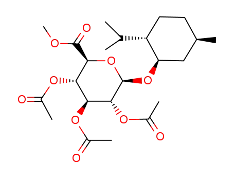 (2S,3S,4S,5R,6R)-3,4,5-Triacetoxy-6-((1R,2S,5R)-2-isopropyl-5-methyl-cyclohexyloxy)-tetrahydro-pyran-2-carboxylic acid methyl ester