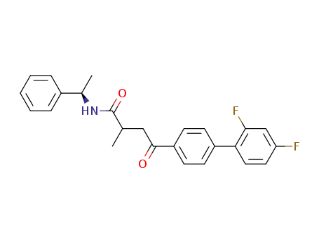 4-(2',4'-difluorobiphenyl-4-yl)-2-methyl-4-oxobutanoic acid R-(+)-1-phenylethylamide