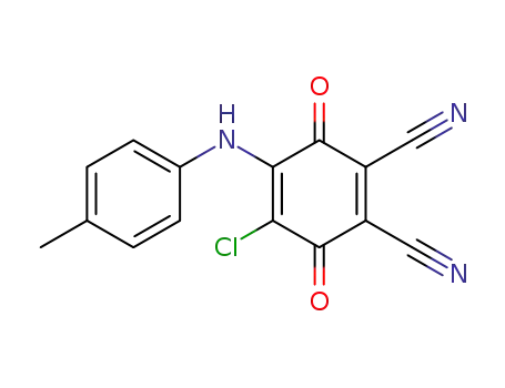 2-chloro-5,6-dicyano-3-p-toluidino-p-benzoquinone