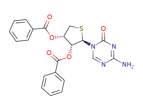 1-(2,3-di-O-benzoyl-4-thio-β-DL-erythrofuranosyl)-5-azacytosine