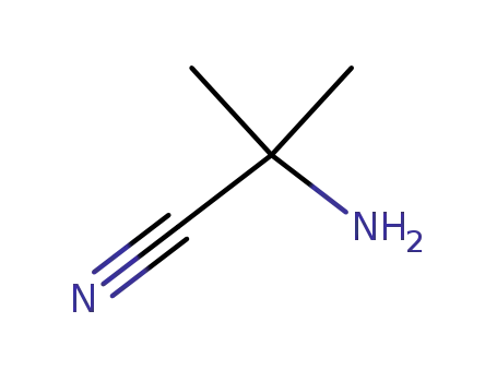 Molecular Structure of 19355-69-2 (2-AMINO-2-METHYL-PROPIONITRILE)