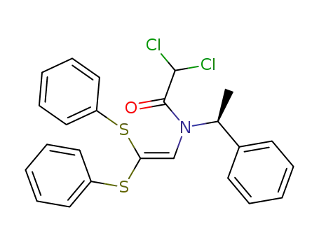 2,2-dichloro-N-<(S)-1-phenylethyl>-N-<2,2-bis(phenylthio)ethenyl>acetamide