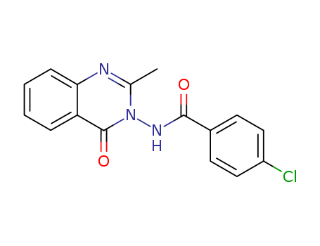 Benzamide, 4-chloro-N-(2-methyl-4-oxo-3(4H)-quinazolinyl)-