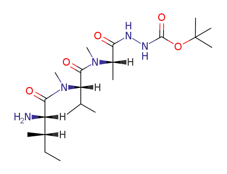 N'-[(S)-2-({(S)-2-[((2S,3S)-2-Amino-3-methyl-pentanoyl)-methyl-amino]-3-methyl-butyryl}-methyl-amino)-propionyl]-hydrazinecarboxylic acid tert-butyl ester