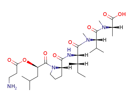 (S)-2-[((S)-2-{[(2S,3S)-2-({(S)-1-[(R)-2-(3-Amino-propionyloxy)-4-methyl-pentanoyl]-pyrrolidine-2-carbonyl}-amino)-3-methyl-pentanoyl]-methyl-amino}-3-methyl-butyryl)-methyl-amino]-propionic acid