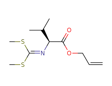 Molecular Structure of 192930-84-0 (L-Valine, N-[bis(methylthio)methylene]-, 2-propenyl ester)