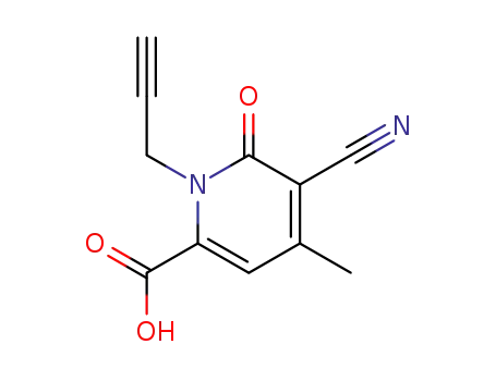5-Cyano-4-methyl-6-oxo-1-prop-2-ynyl-1,6-dihydro-pyridine-2-carboxylic acid