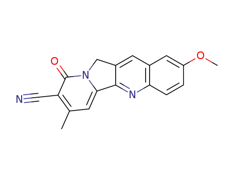 2-methoxy-7-methyl-9-oxo-9,11-dihydroindolizino[1,2-b]quinoline-8-carbonitrile
