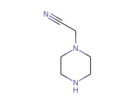 Molecular Structure of 58619-56-0 (1-Piperazineacetonitrile(6CI,9CI))