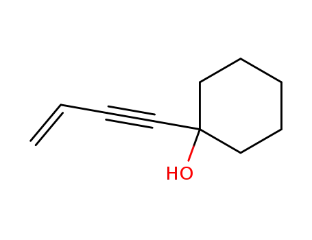 Molecular Structure of 2696-22-2 (Cyclohexanol, 1-(3-buten-1-ynyl)-)