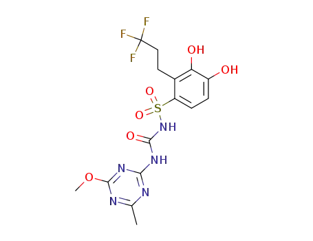 1-(4'-methoxy-6'-methyltriazin-2'-yl)-3-{[2''-(3''',3''',3'''-trifluoropropyl)-3'',4''-dihydroxyphenyl]sulfonyl}urea