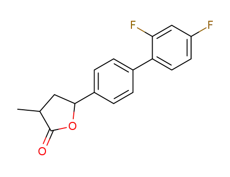 (+/-)-4-(2',4'-difluorobiphenyl-4-yl)-4-hydroxy-2-methylbutanoic lactone