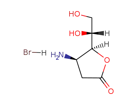(4R,5S)-4-Amino-5-((R)-1,2-dihydroxy-ethyl)-dihydro-furan-2-one; hydrobromide