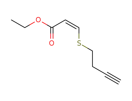 (Z)-3-But-3-ynylsulfanyl-acrylic acid ethyl ester