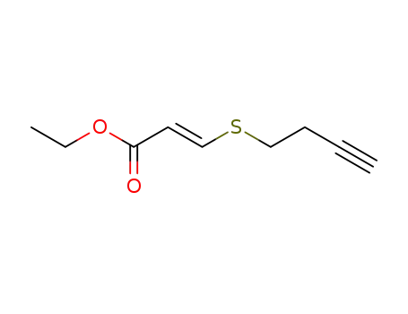 (E)-3-But-3-ynylsulfanyl-acrylic acid ethyl ester