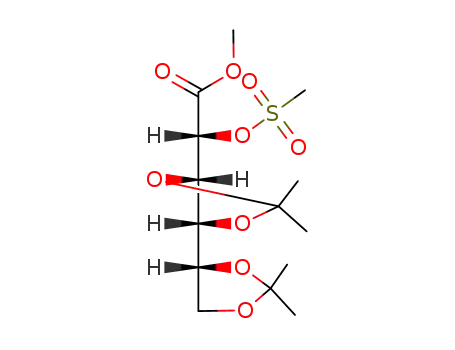 (R)-Methanesulfonyloxy-((4R,5S,4'R)-2,2,2',2'-tetramethyl-[4,4']bi[[1,3]dioxolanyl]-5-yl)-acetic acid methyl ester