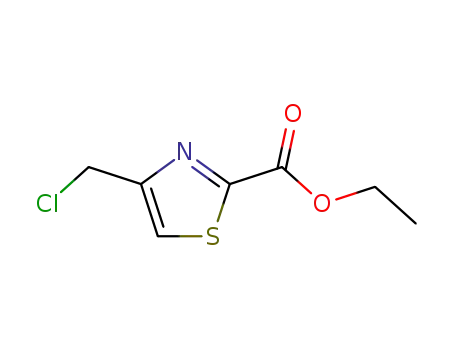 Molecular Structure of 100960-16-5 (2-Thiazolecarboxylicacid,4-(chloromethyl)-,ethylester(6CI,9CI))