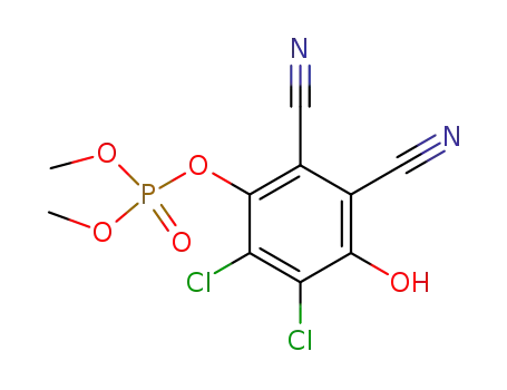 Phosphoric acid 2,3-dichloro-5,6-dicyano-4-hydroxy-phenyl ester dimethyl ester
