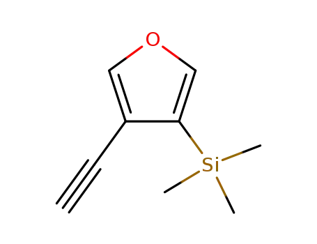 Molecular Structure of 116487-12-8 (Silane, (4-ethynyl-3-furanyl)trimethyl-)