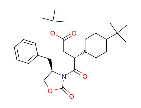 (R)-4-((R)-4-Benzyl-2-oxo-oxazolidin-3-yl)-3-(4-tert-butyl-cyclohexyl)-4-oxo-butyric acid tert-butyl ester